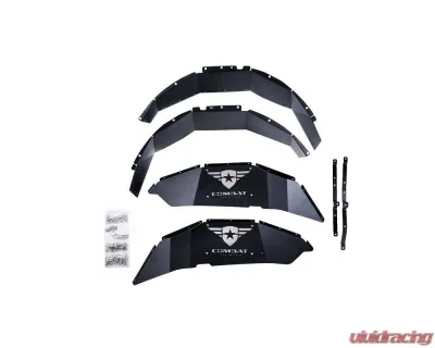 Combat Off Road Aluminum Inner Fender Liners Rear Pair Jeep Wrangler 2018-2023 - 25-1069
